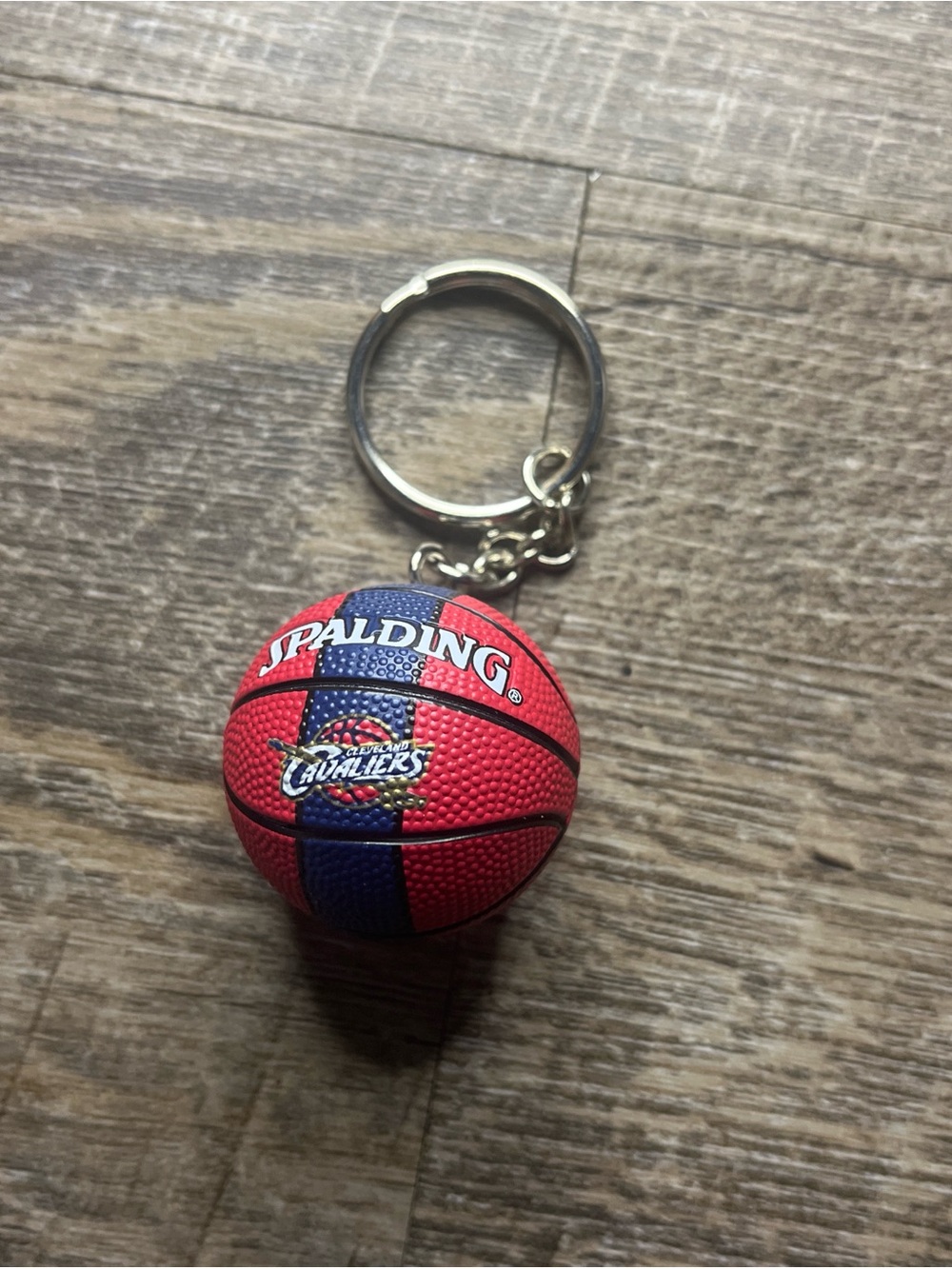 Spalding Mini Basketball Keychain - Red & Blue